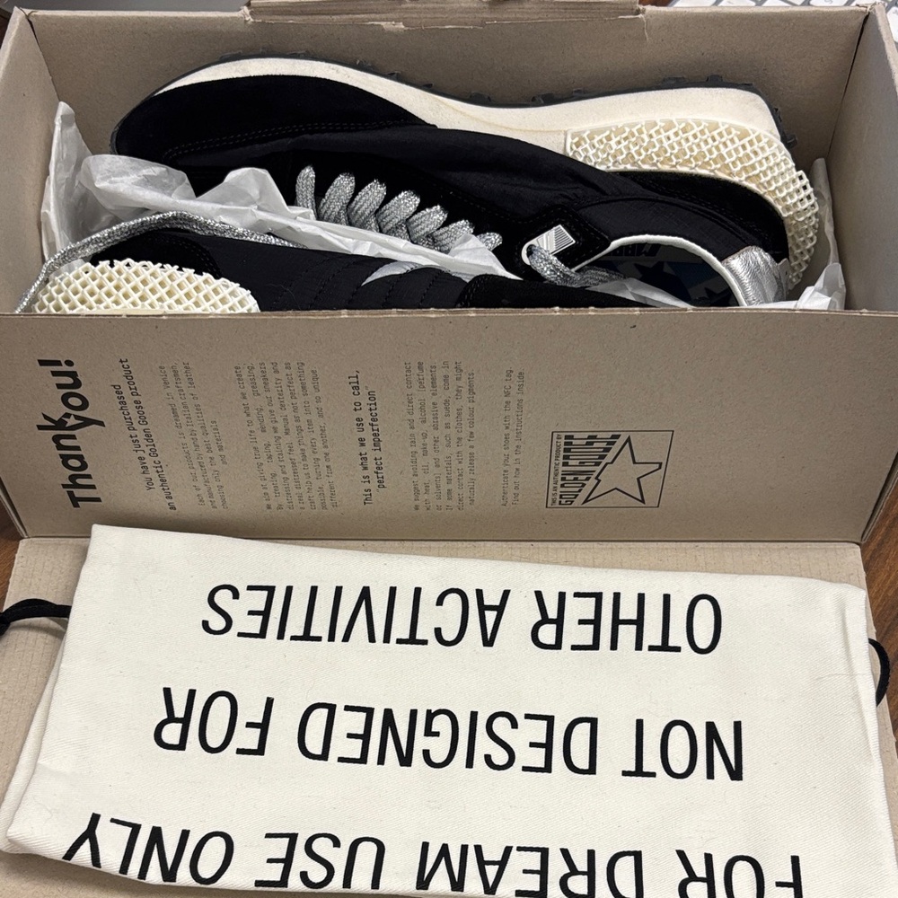 Golden Goose Black Sneakers  worn once